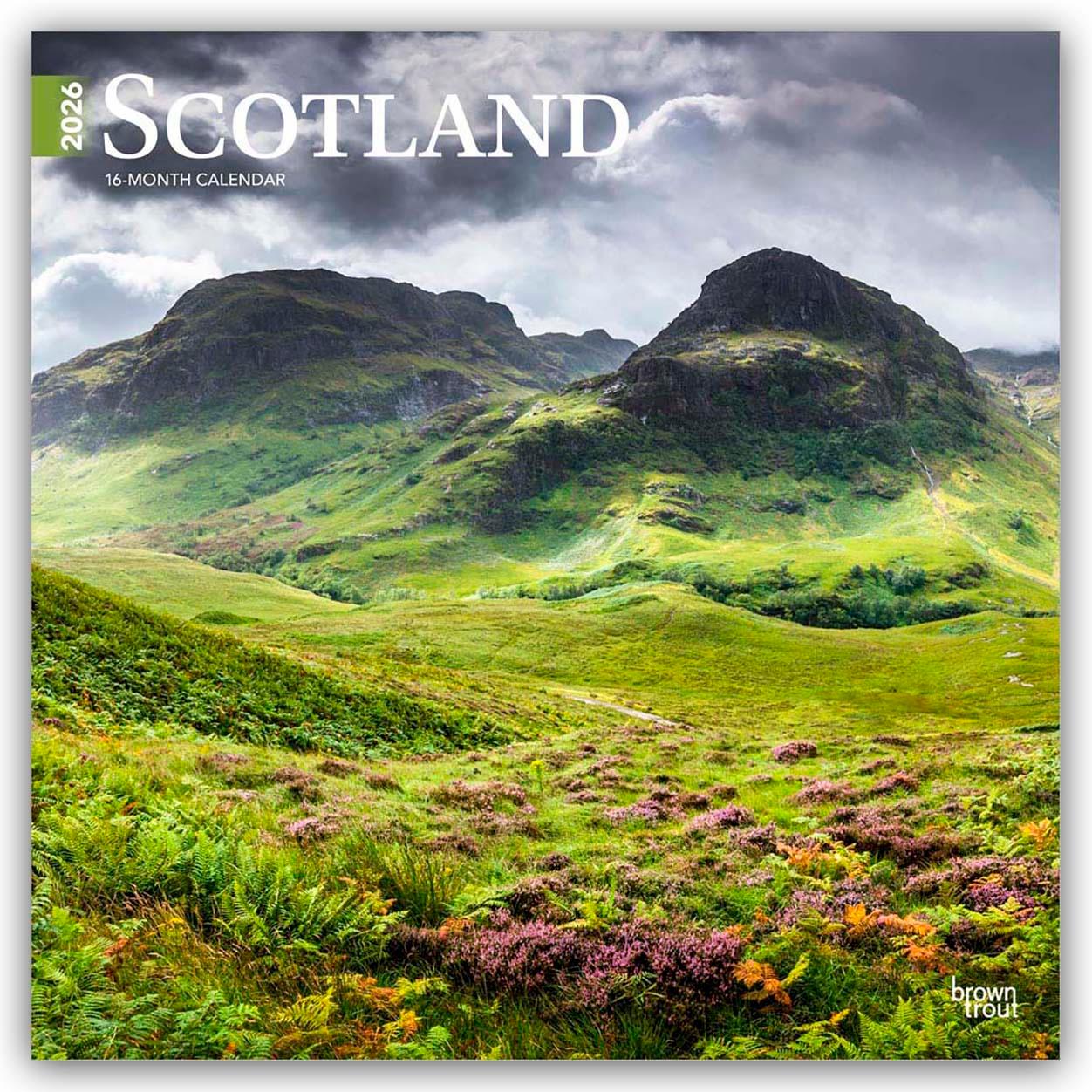 Vorderes Coverbild Scotland - Schottland 2026 - 16-Monatskalender