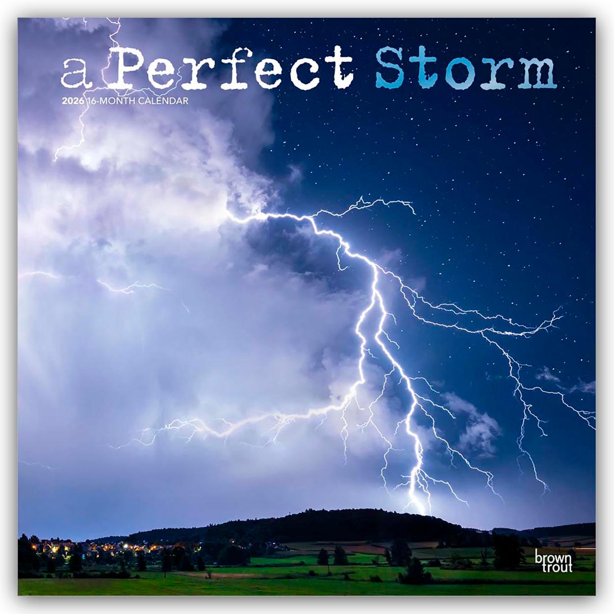 Vorderes Coverbild A Perfect Storm - Orkane - Tornados - Stürme - Unwetter 2026 - 16-Monatskalender