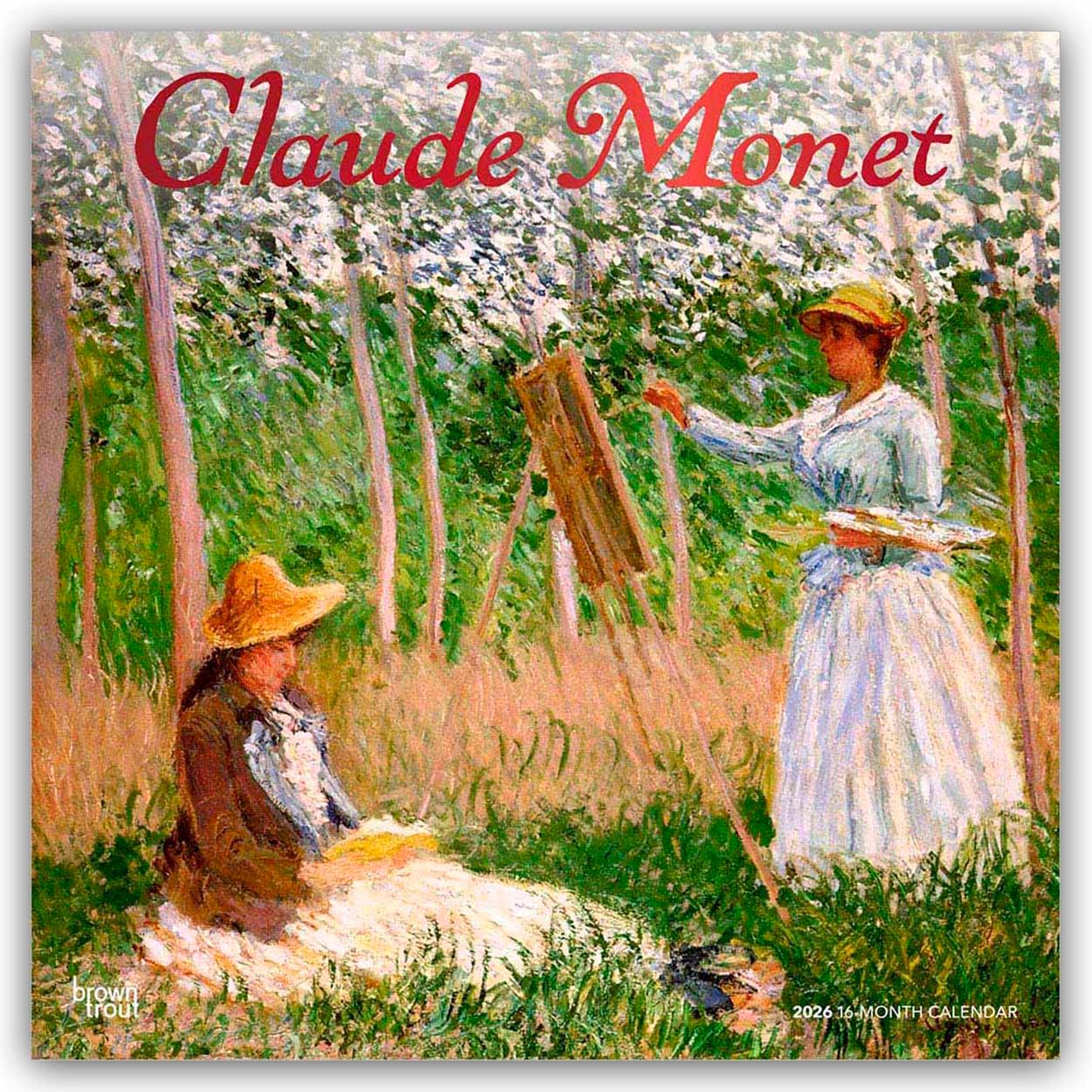 Vorderes Coverbild Claude Monet 2026 - 16-Monatskalender