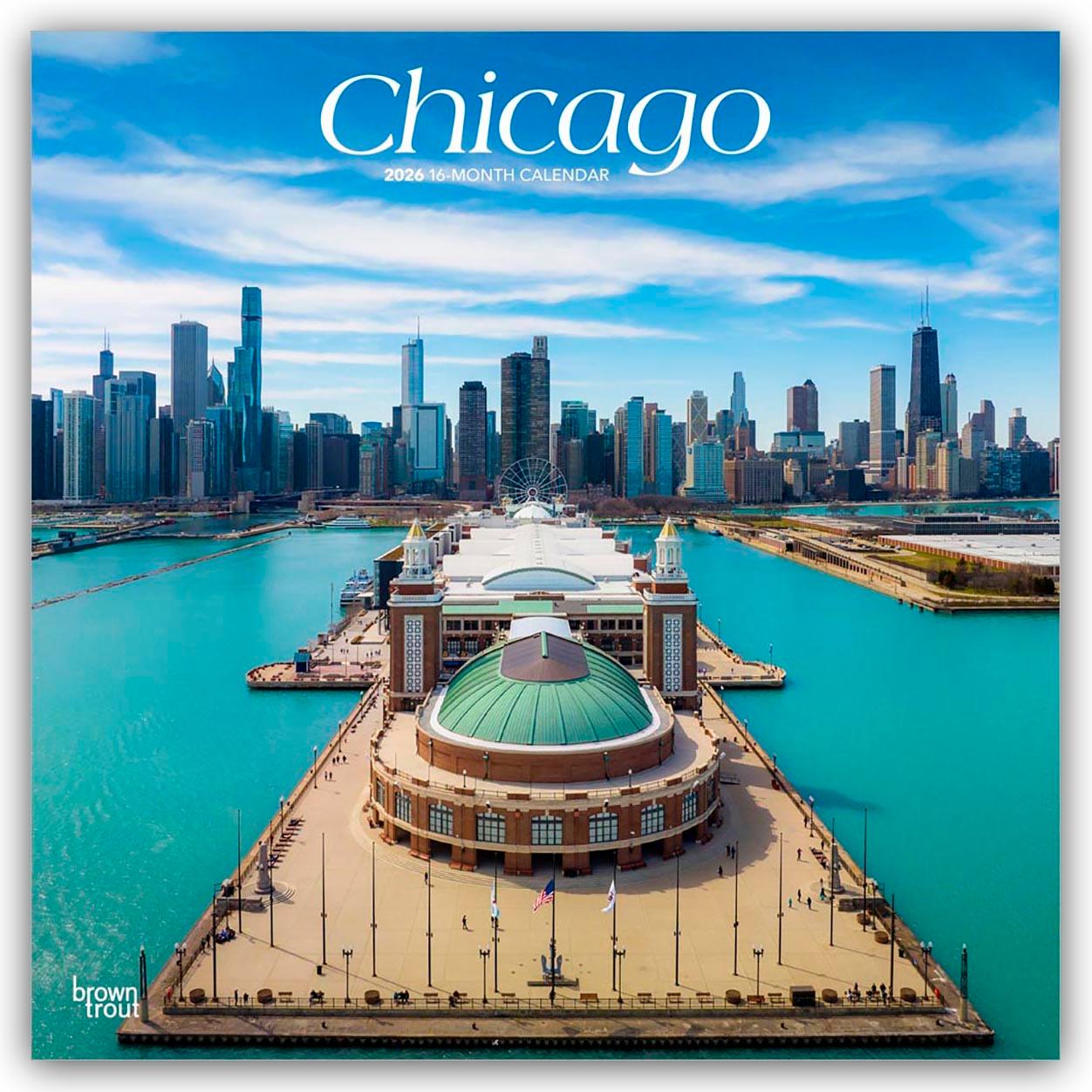 Vorderes Coverbild Chicago 2026 - 16-Monatskalender