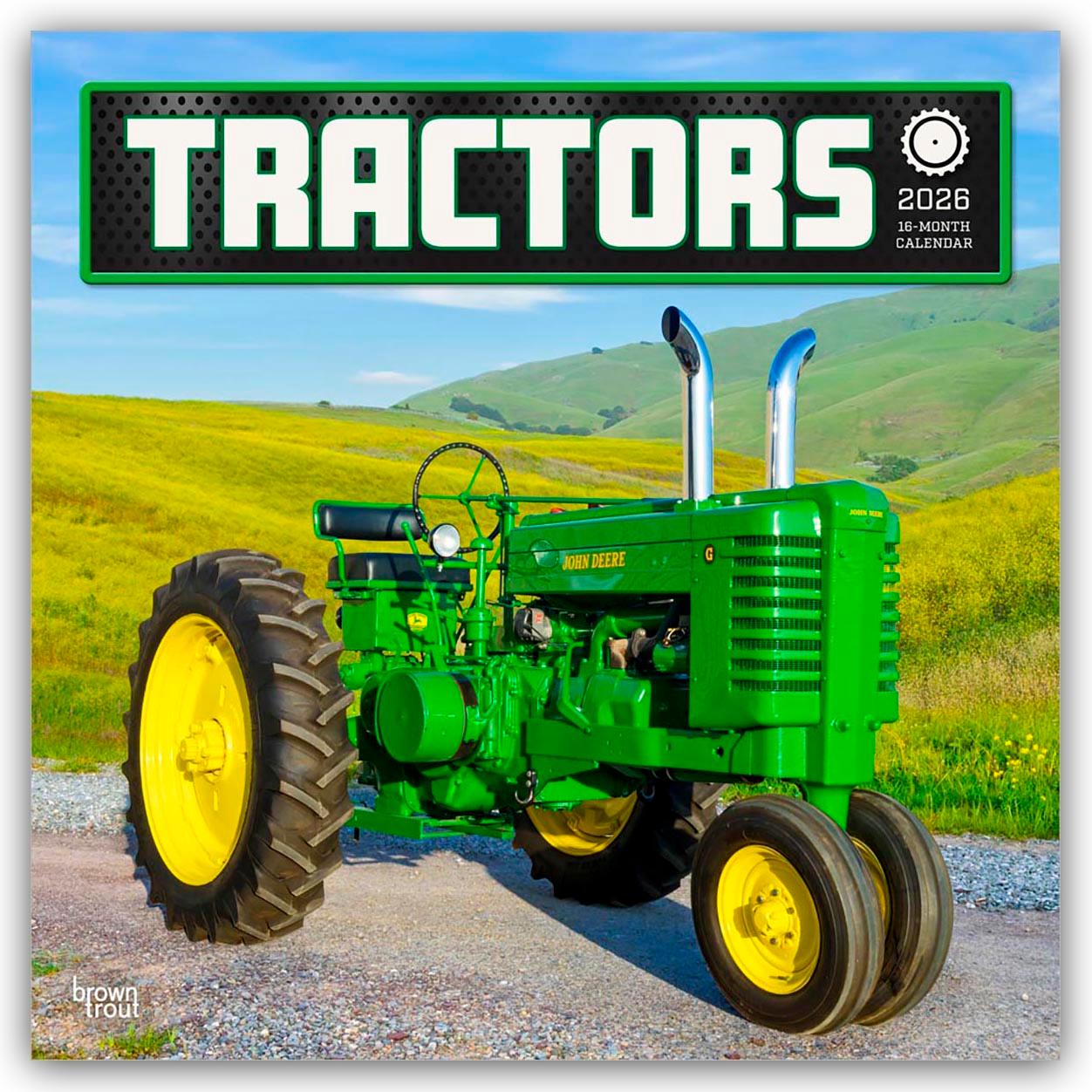 Vorderes Coverbild Tractors - Traktoren 2026 - 16-Monatskalender