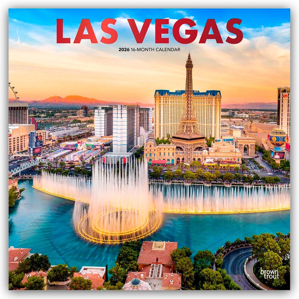 Vorderes Coverbild Las Vegas 2026 - 16-Monatskalender