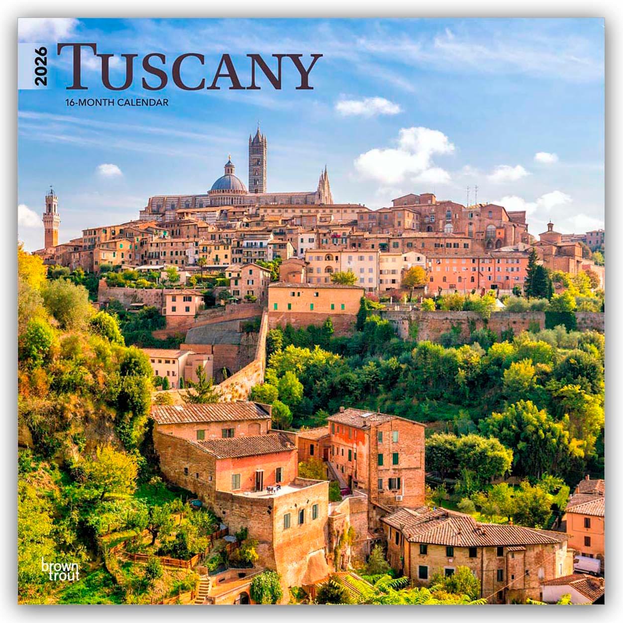 Vorderes Coverbild Tuscany - Toskana 2026 - 16-Monatskalender