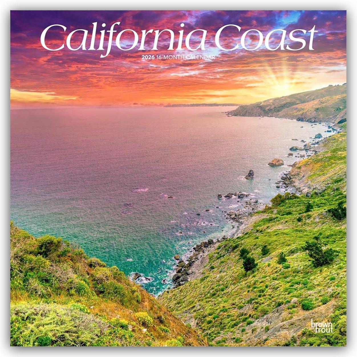 Vorderes Coverbild California Coast - Kalifornische Küste 2026 - 16-Monatskalender