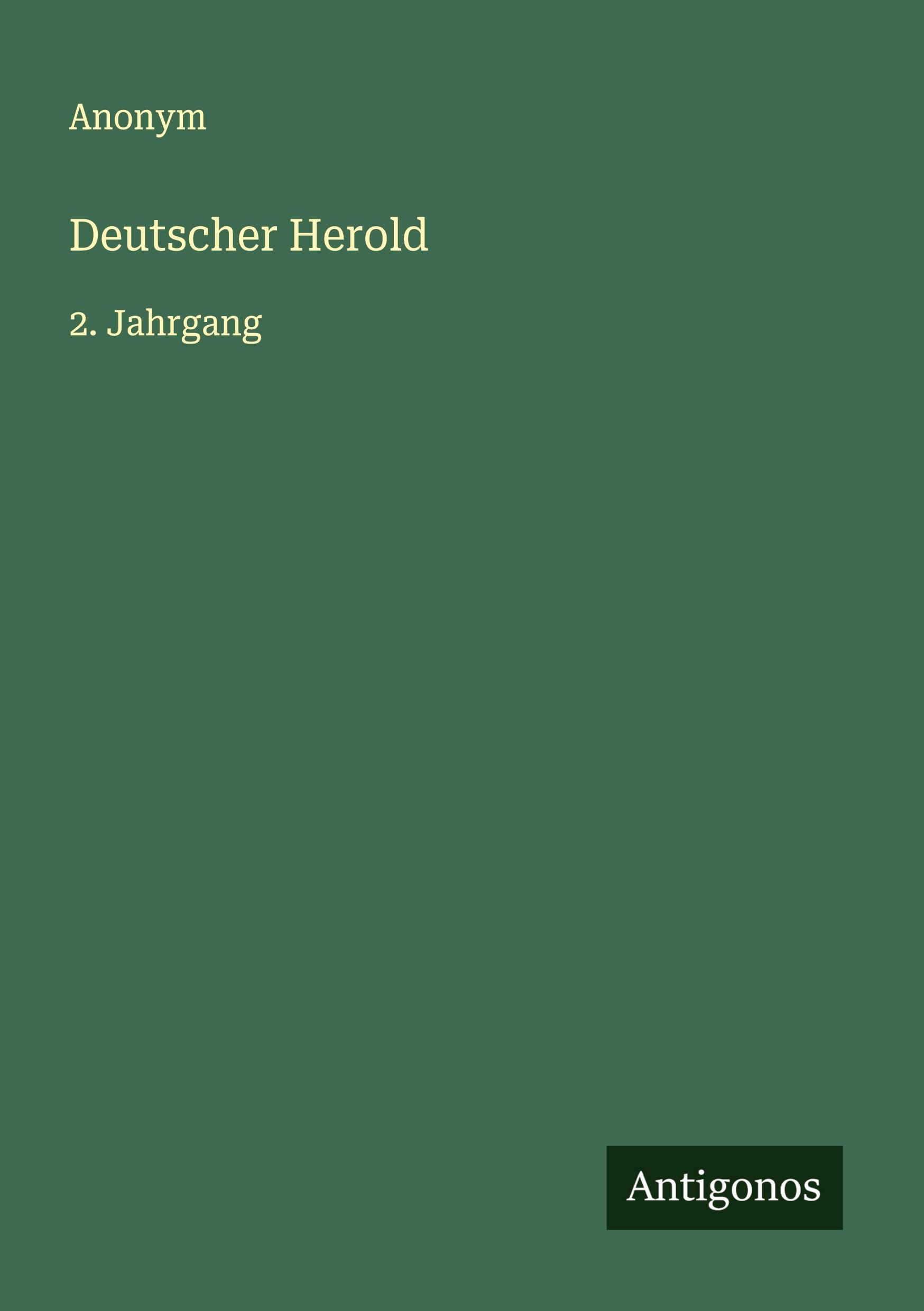 Vorderes Coverbild Deutscher Herold