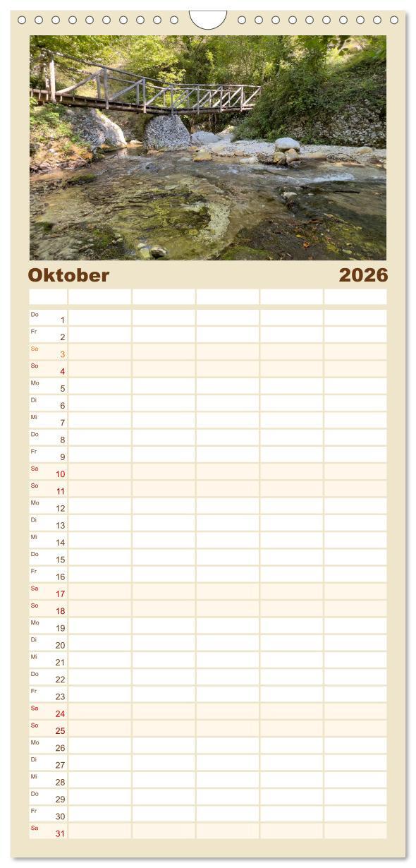 Beispielinhalt (Bild) Familienplaner 2026 - Abruzzen - wild und romantisch mit 5 Spalten (Wandkalender, 21 x 45 cm) CALVENDO