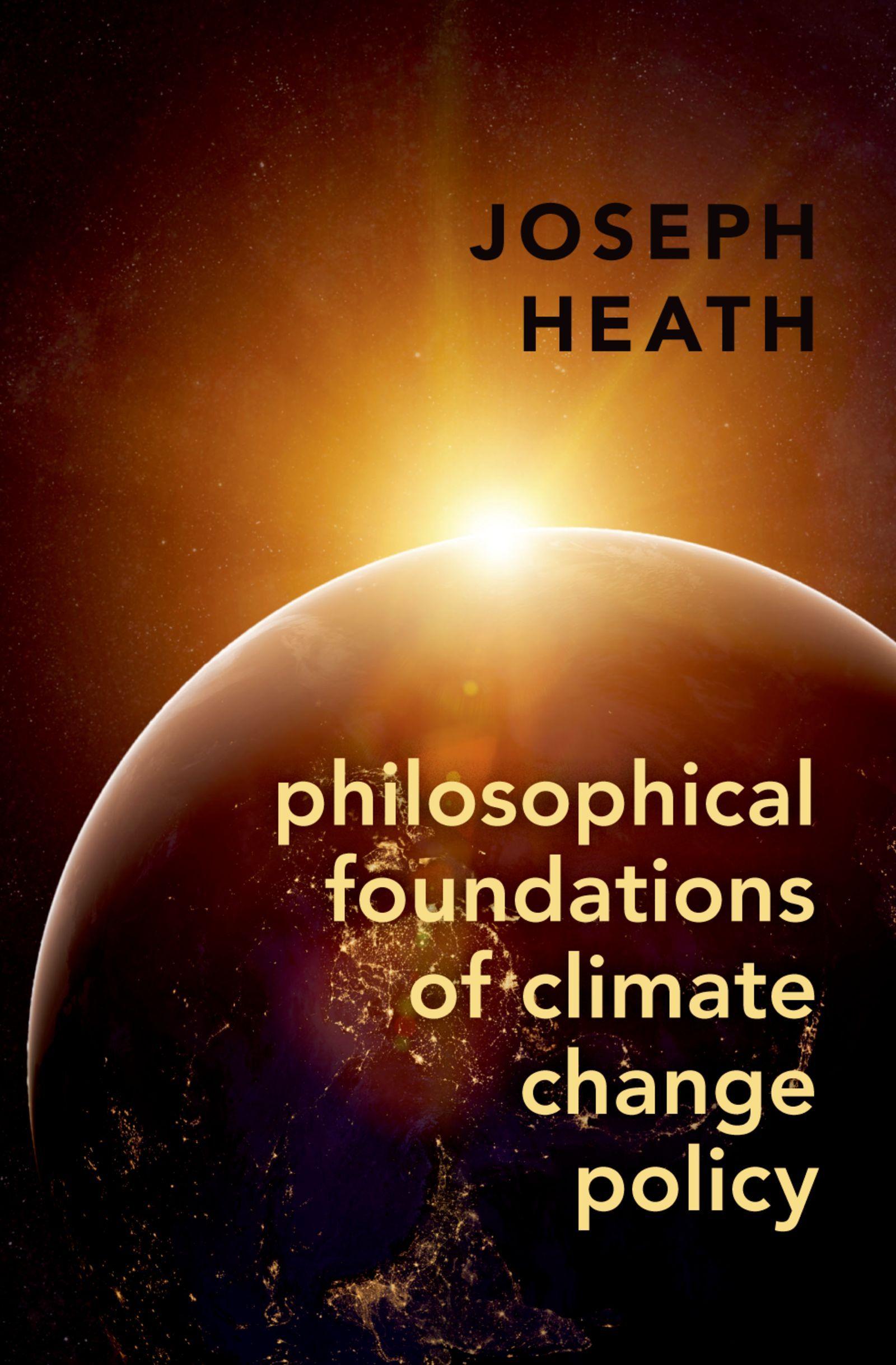 Vorderes Coverbild Philosophical Foundations of Climate Change Policy
