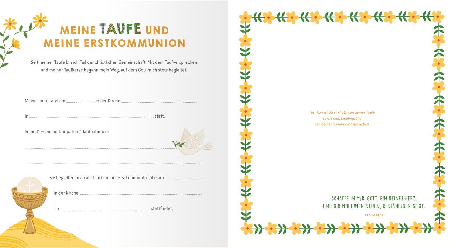 Beispielinhalt (Bild) Meine Erstkommunion