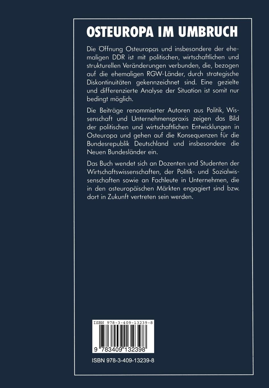 Rückseitencover Osteuropa im Umbruch