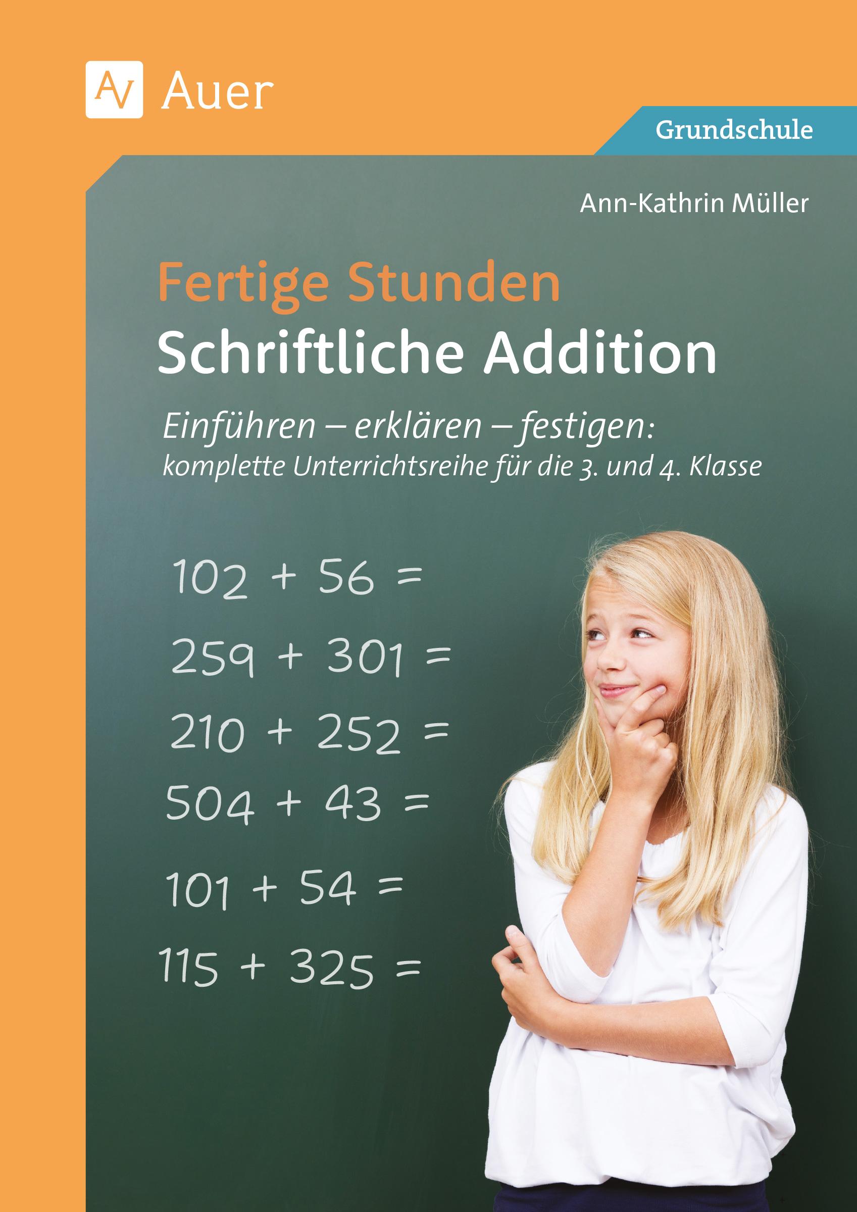 Vorderes Coverbild Fertige Stunden - Schriftliche Addition