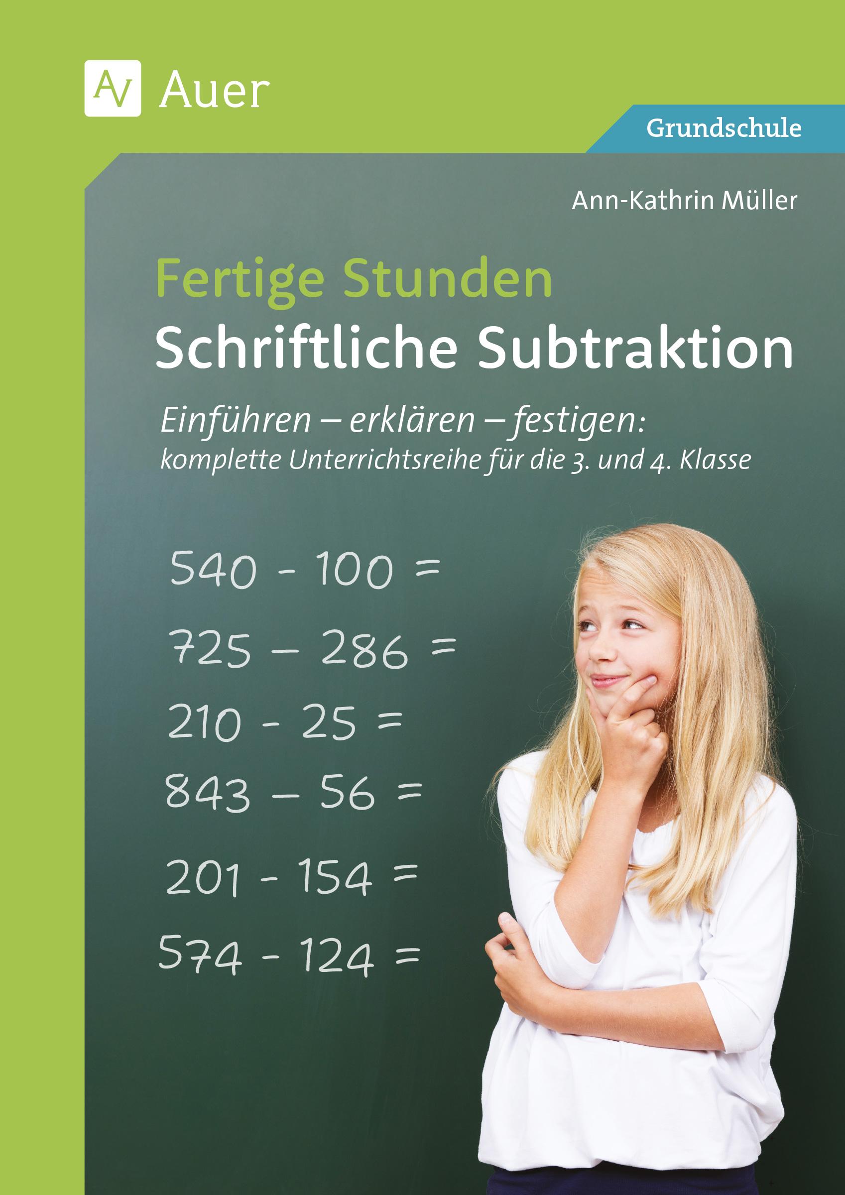 Vorderes Coverbild Fertige Stunden - Schriftliche Subtraktion