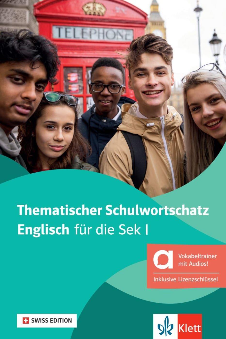 Vorderes Coverbild Thematischer Schulwortschatz Englisch, Swiss Edition - Hybride Ausgabe allango