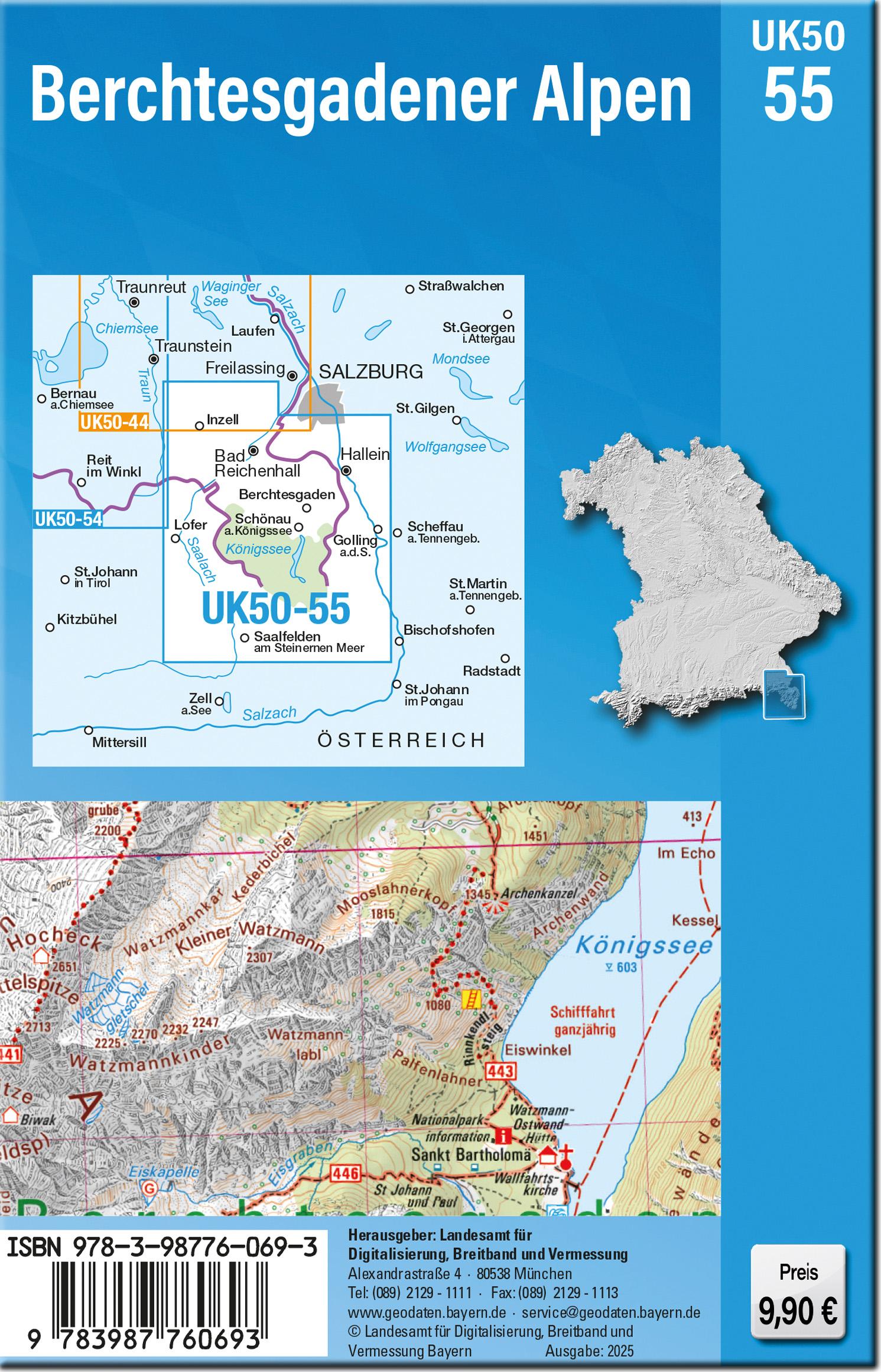 Rückseitencover UK50-55 Berchtesgadener Alpen