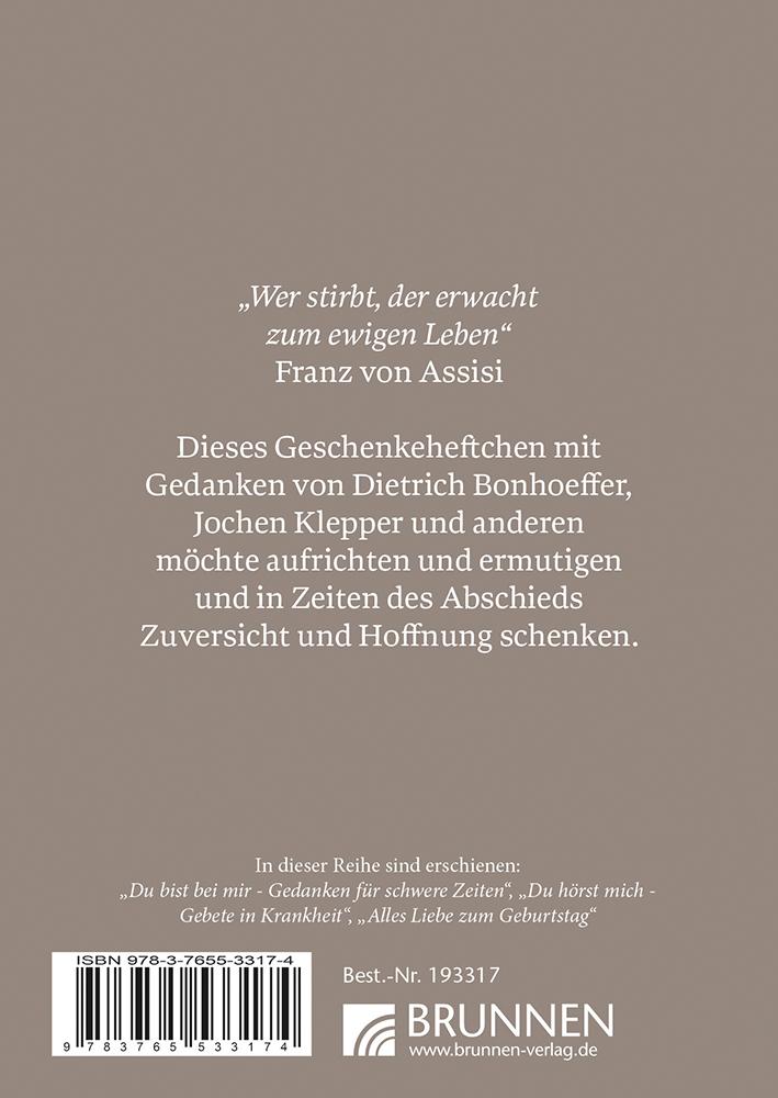 Rückseitencover Du tröstest mich