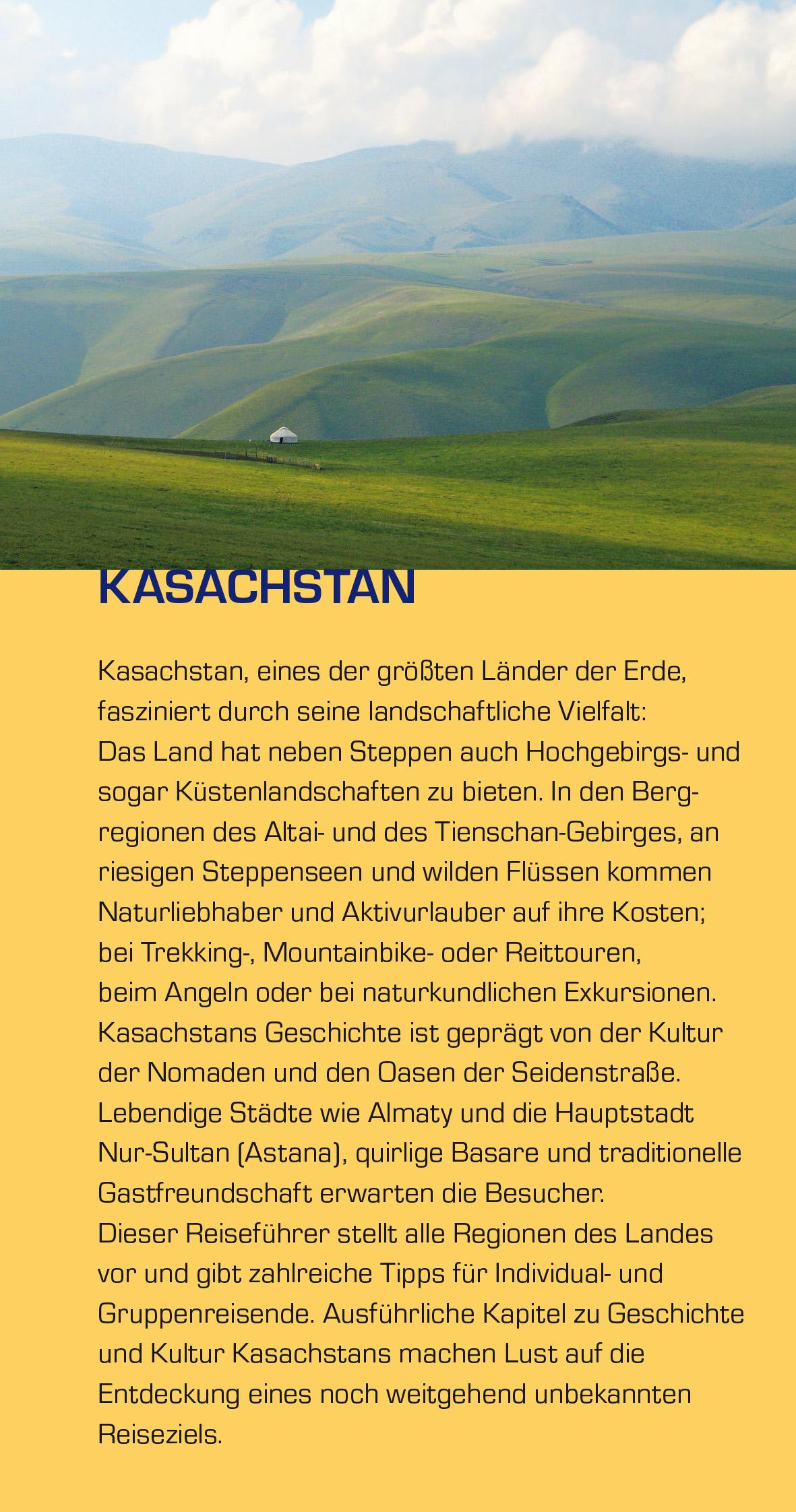 Beispielinhalt (Bild) TRESCHER Reiseführer Kasachstan