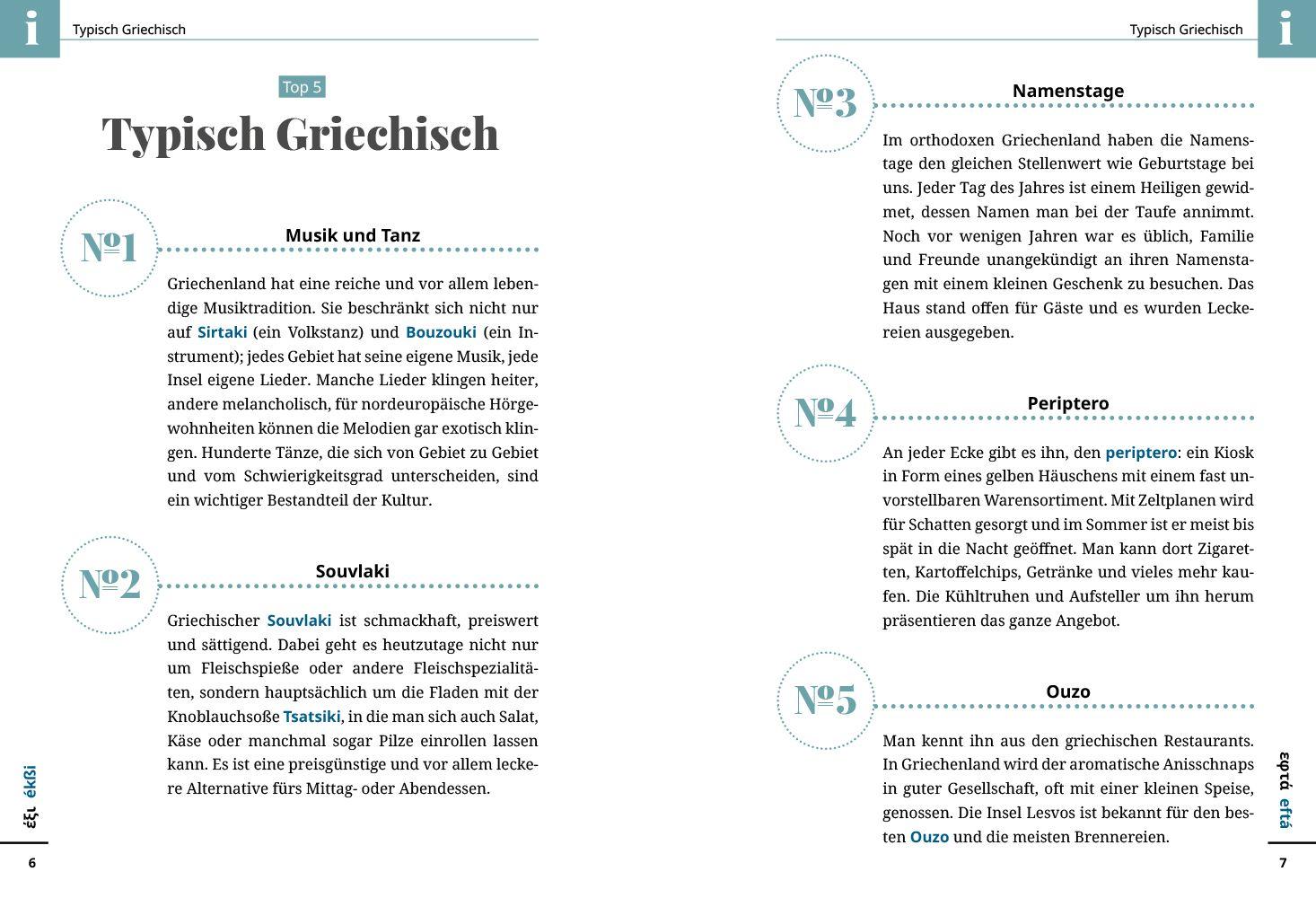 Beispielinhalt (Bild) Reise Know-How Sprachführer Griechisch - Wort für Wort