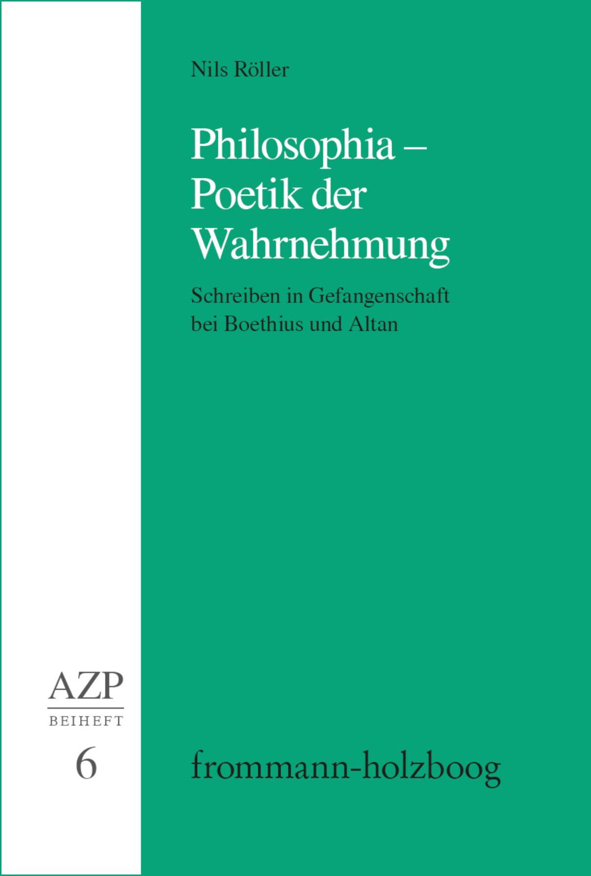 Vorderes Coverbild Philosophia - Poetik der Wahrnehmung