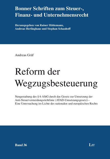 Vorderes Coverbild Reform der Wegzugsbesteuerung
