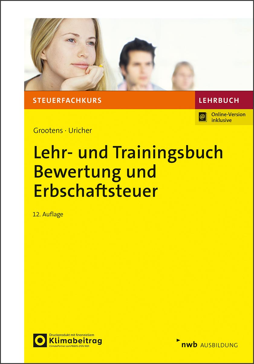Vorderes Coverbild Lehr- und Trainingsbuch Bewertung und Erbschaftsteuer
