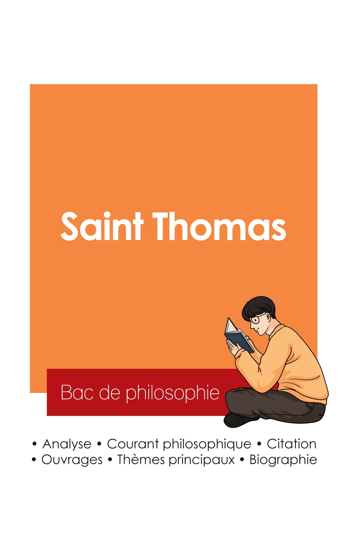 Vorderes Coverbild Réussir son Bac de philosophie 2025 : Analyse du philosophe Saint Thomas