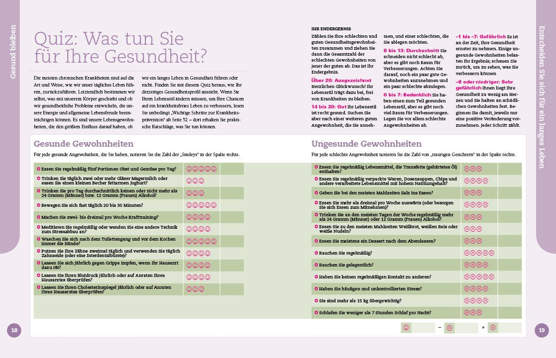 Beispielinhalt (Bild) Gesund bleiben leicht gemacht