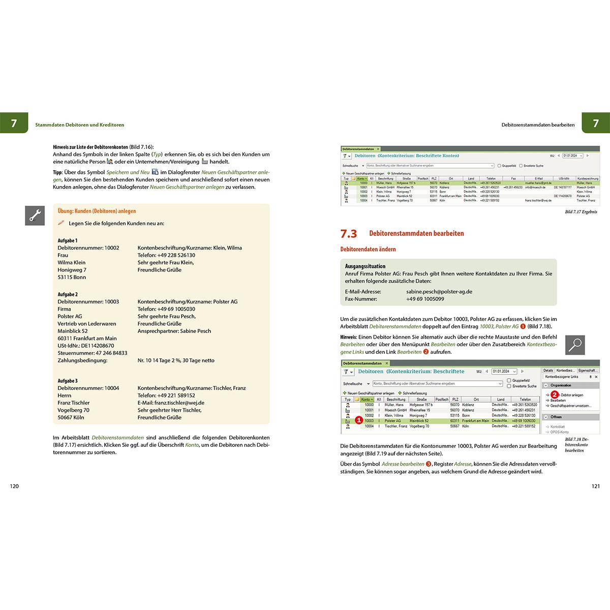 Beispielinhalt (Bild) Praxisnahe Finanzbuchhaltung für SKR04 mit DATEV Kanzlei-Rechnungswesen