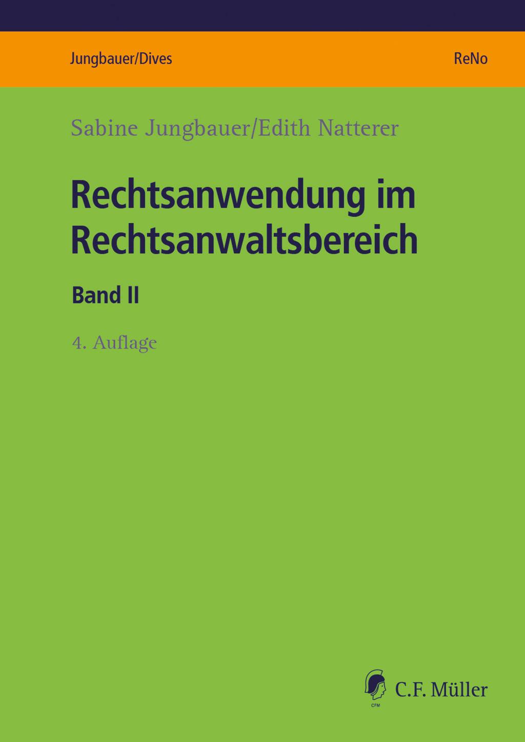 Vorderes Coverbild Rechtsanwendung im Rechtsanwaltsbereich