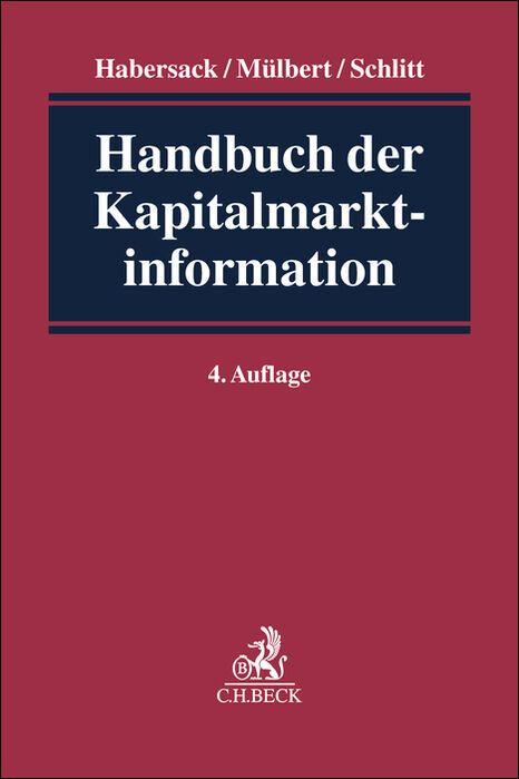 Vorderes Coverbild Handbuch der Kapitalmarktinformation
