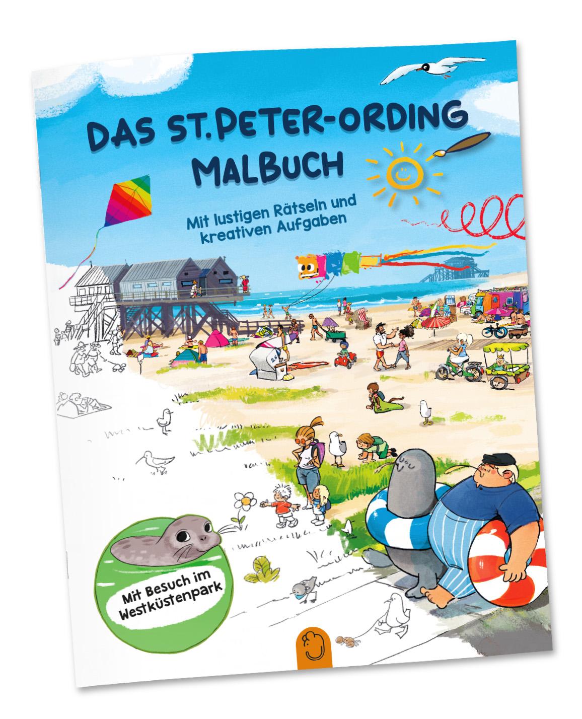 Vorderes Coverbild Das St. Peter-Ording Malbuch