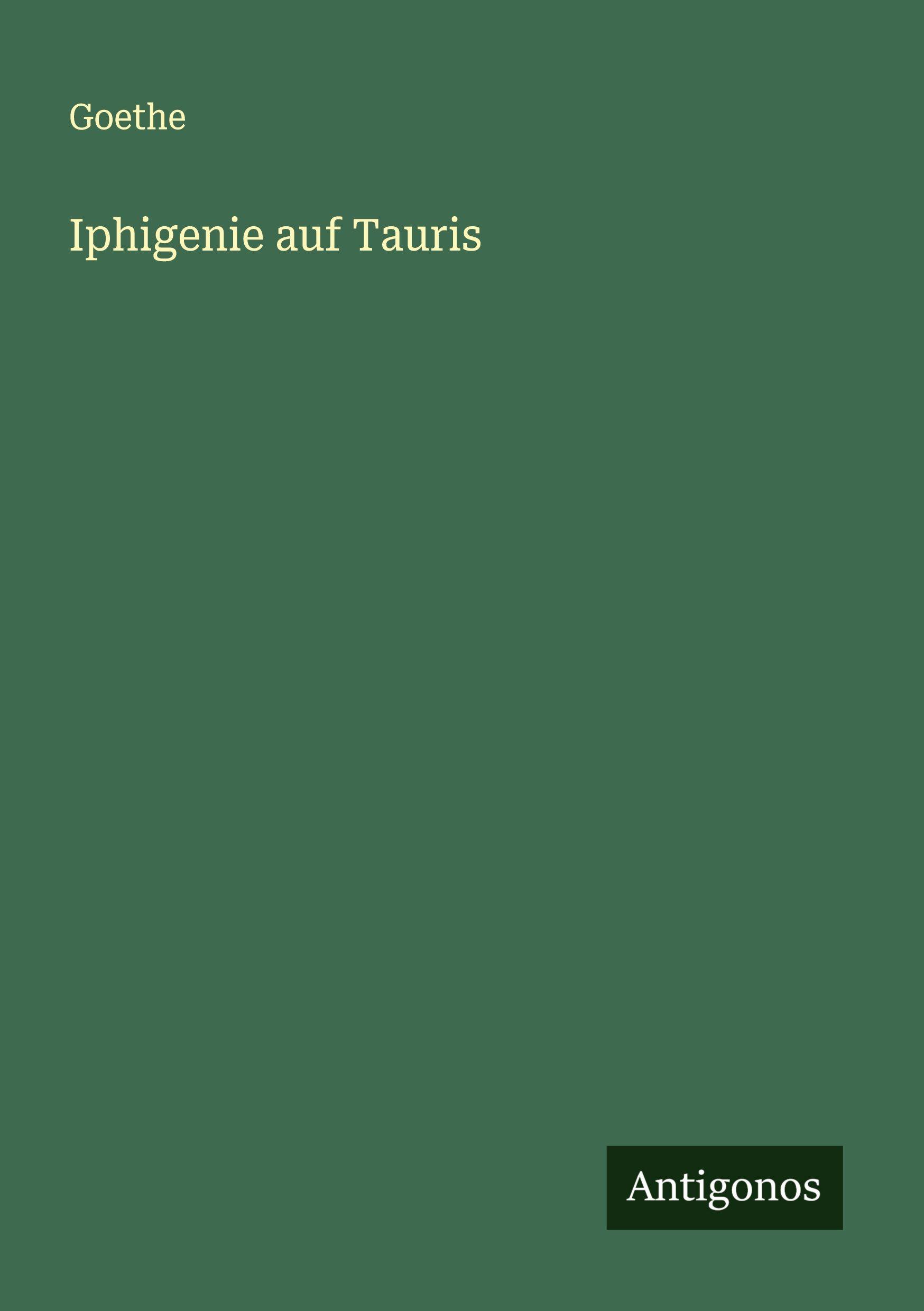 Vorderes Coverbild Iphigenie auf Tauris