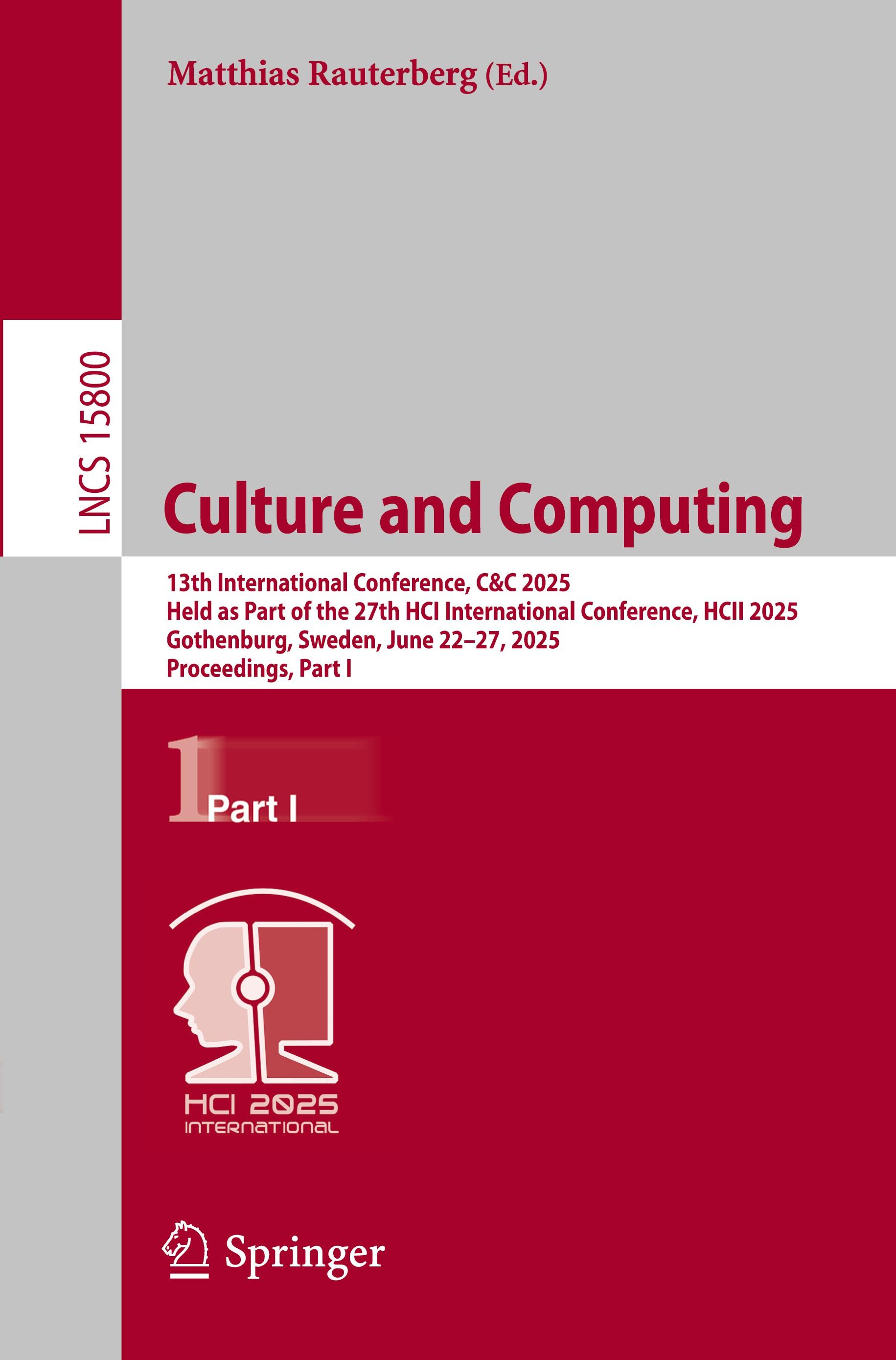 Vorderes Coverbild Culture and Computing