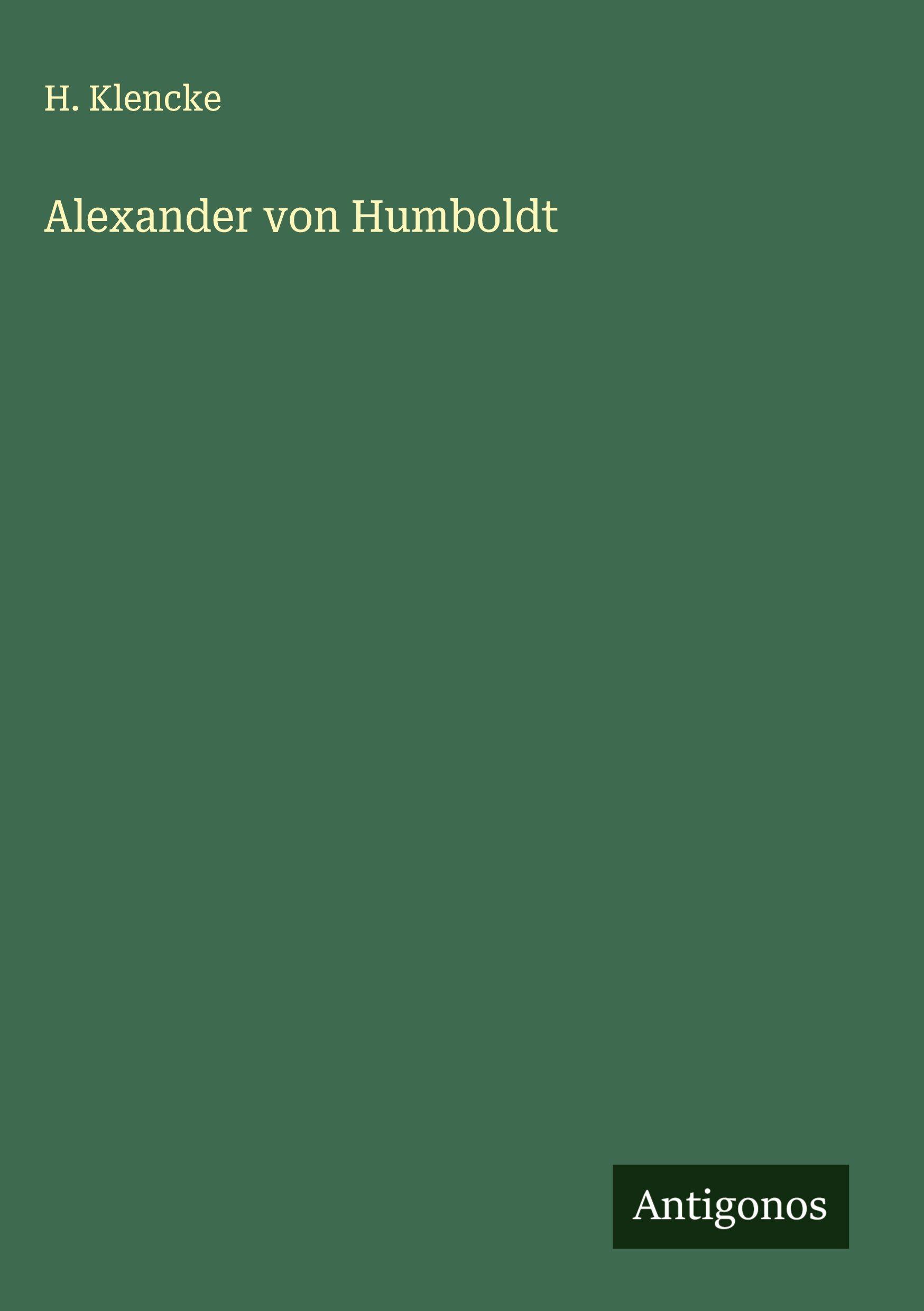 Vorderes Coverbild Alexander von Humboldt