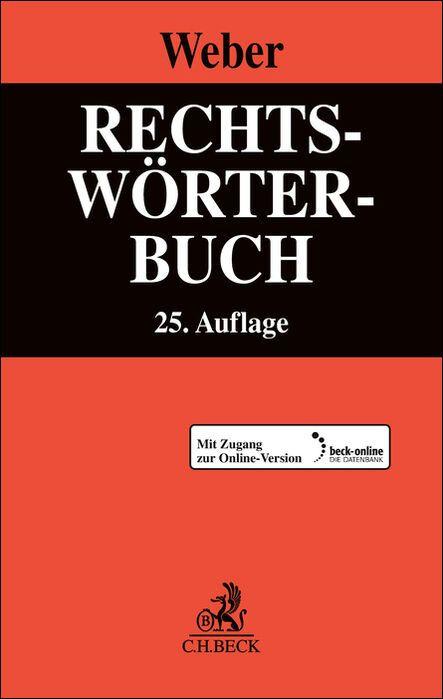 Vorderes Coverbild Rechtswörterbuch