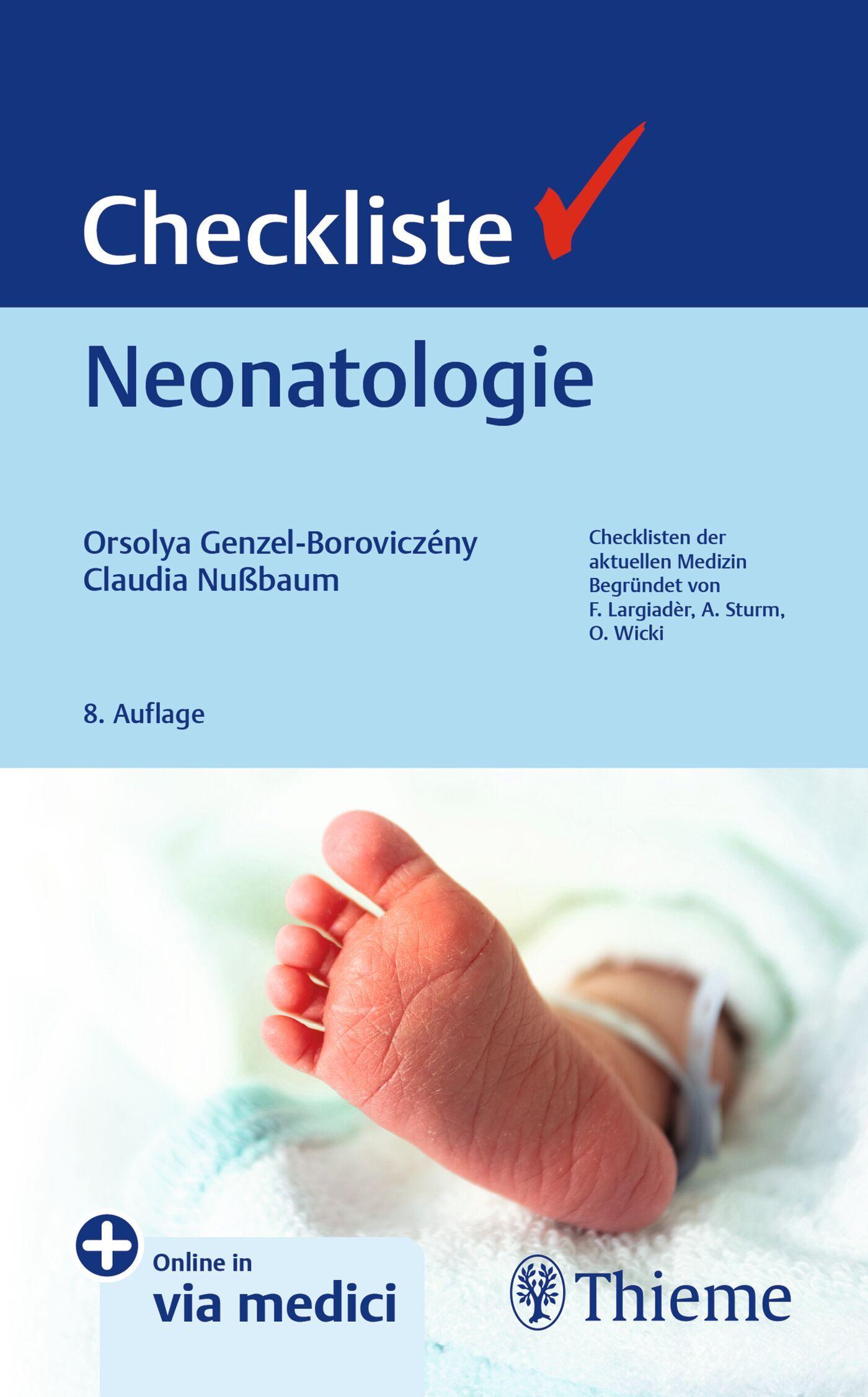 Vorderes Coverbild Checkliste Neonatologie