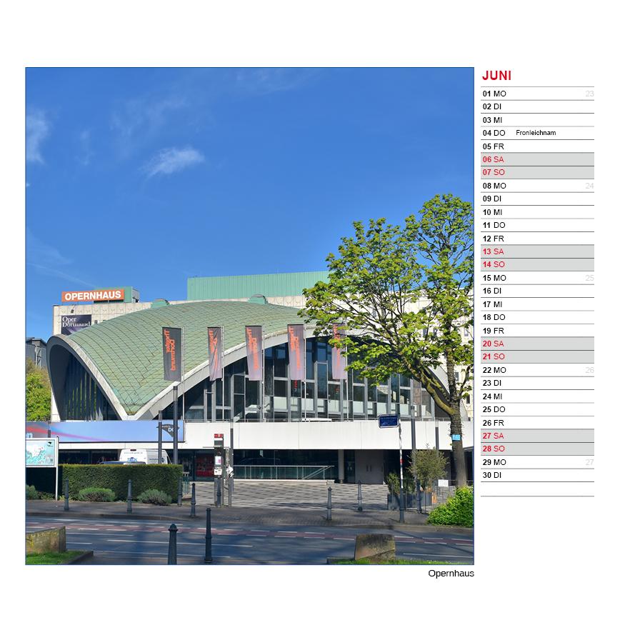 Beispielinhalt (Bild) Tischkalender Stadt Dortmund 2026