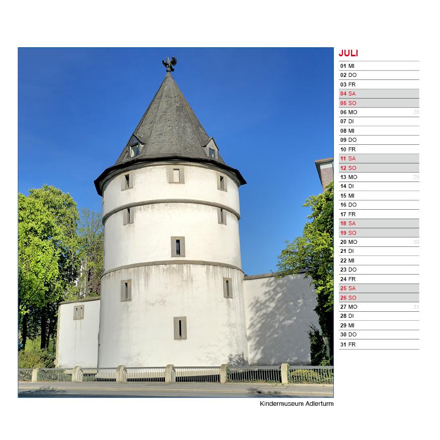 Beispielinhalt (Bild) Tischkalender Stadt Dortmund 2026