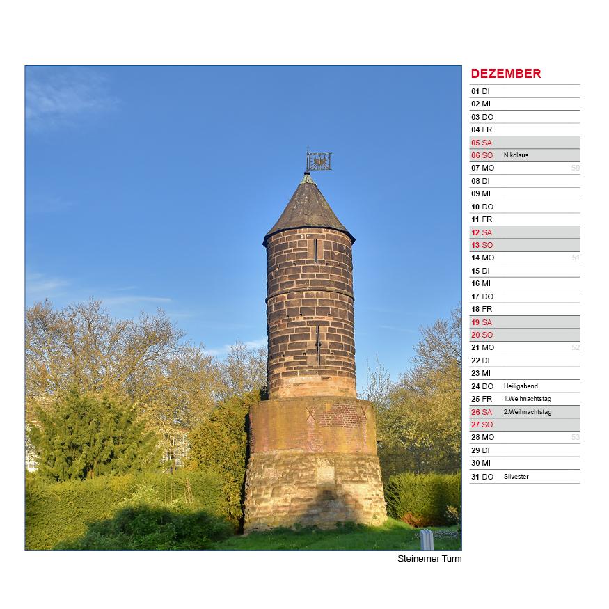 Beispielinhalt (Bild) Tischkalender Stadt Dortmund 2026