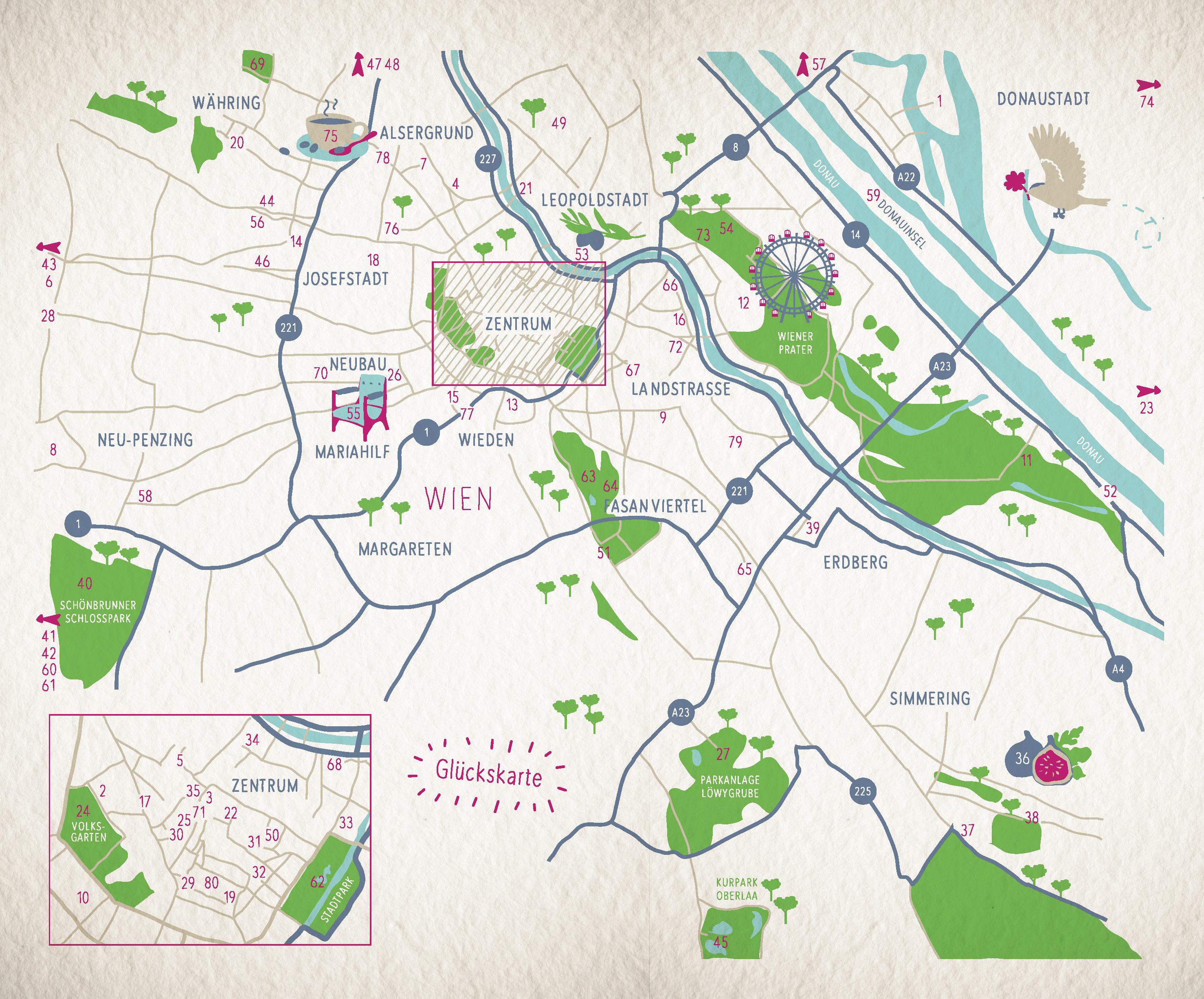 Beispielinhalt (Bild) Glücksorte in Wien