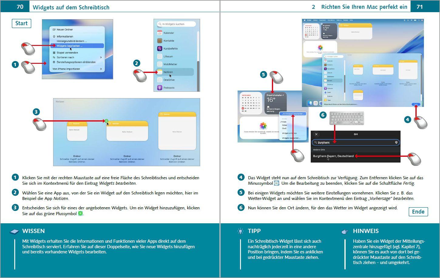 Beispielinhalt (Bild) macOS Tahoe Bild für Bild - die Anleitung in Bildern - ideal für Einsteiger, Umsteiger und Fortgeschrittene