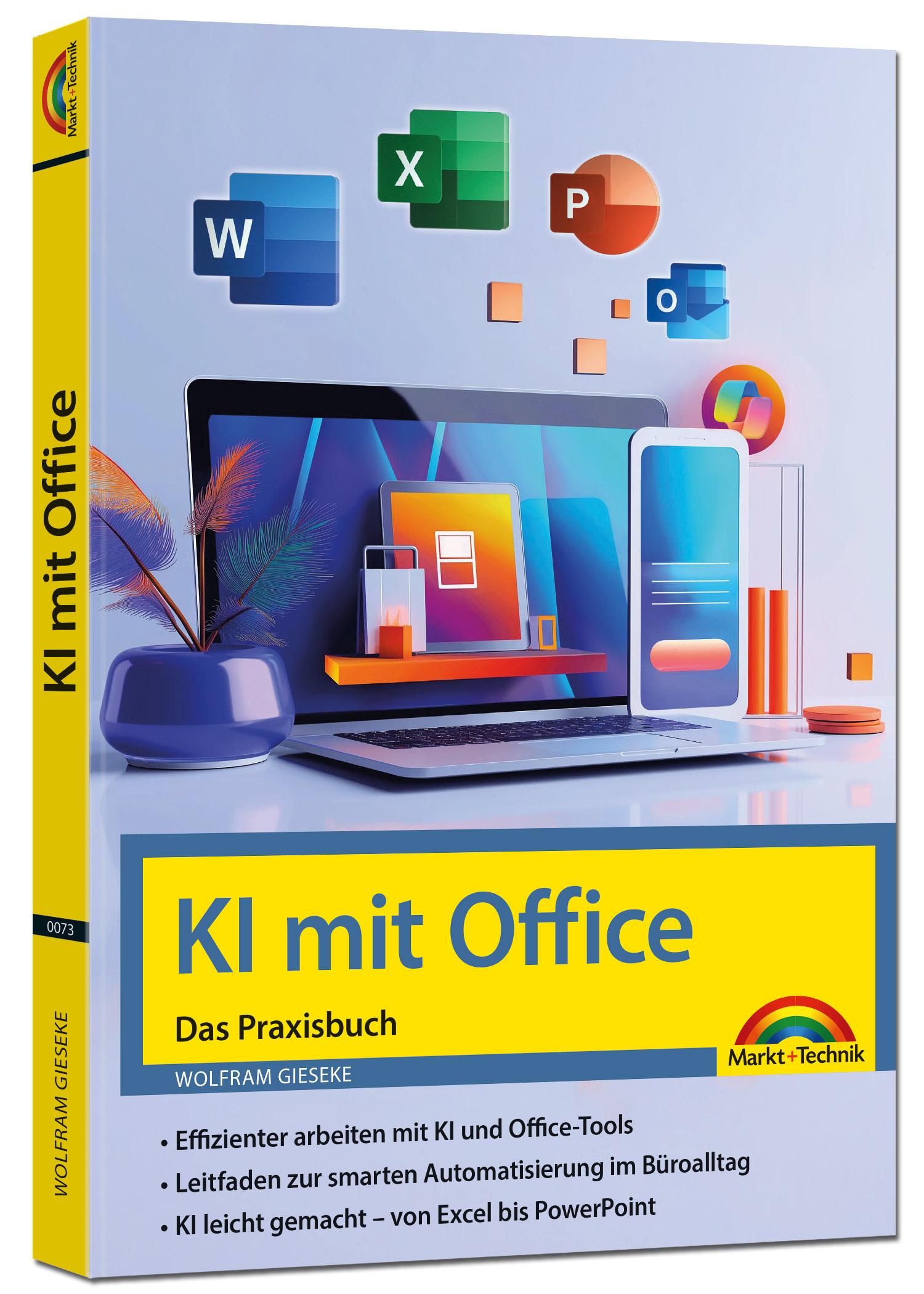Vorderes Coverbild KI mit Office und Microsoft 365 - Das Praxisbuch