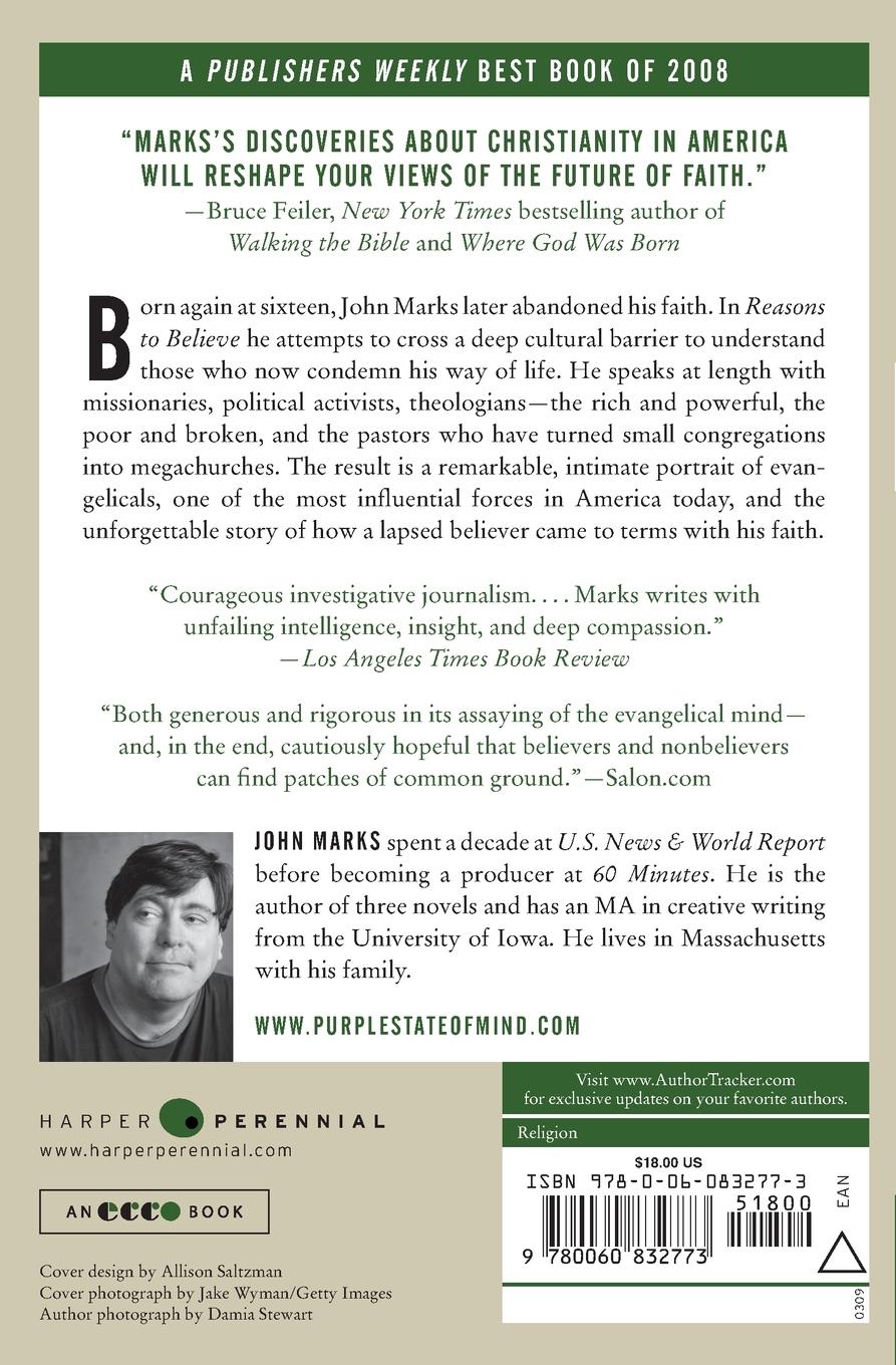 Rückseitencover Reasons to Believe