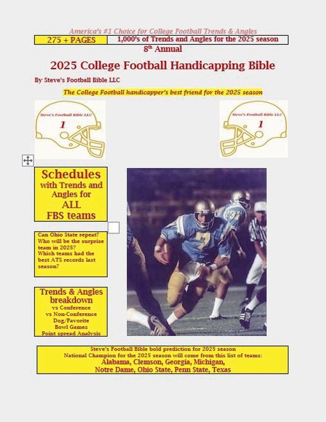 Vorderes Coverbild 2025 College Football Handicapping Bible