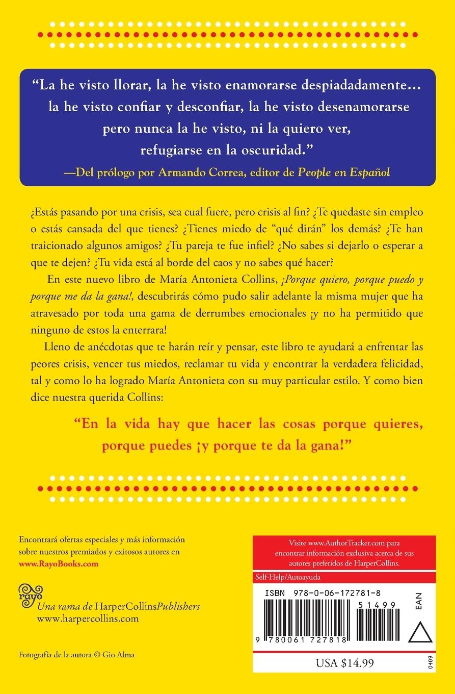 Rückseitencover Porque Quiero, Porque Puedo Y Porque Me Da La Gana