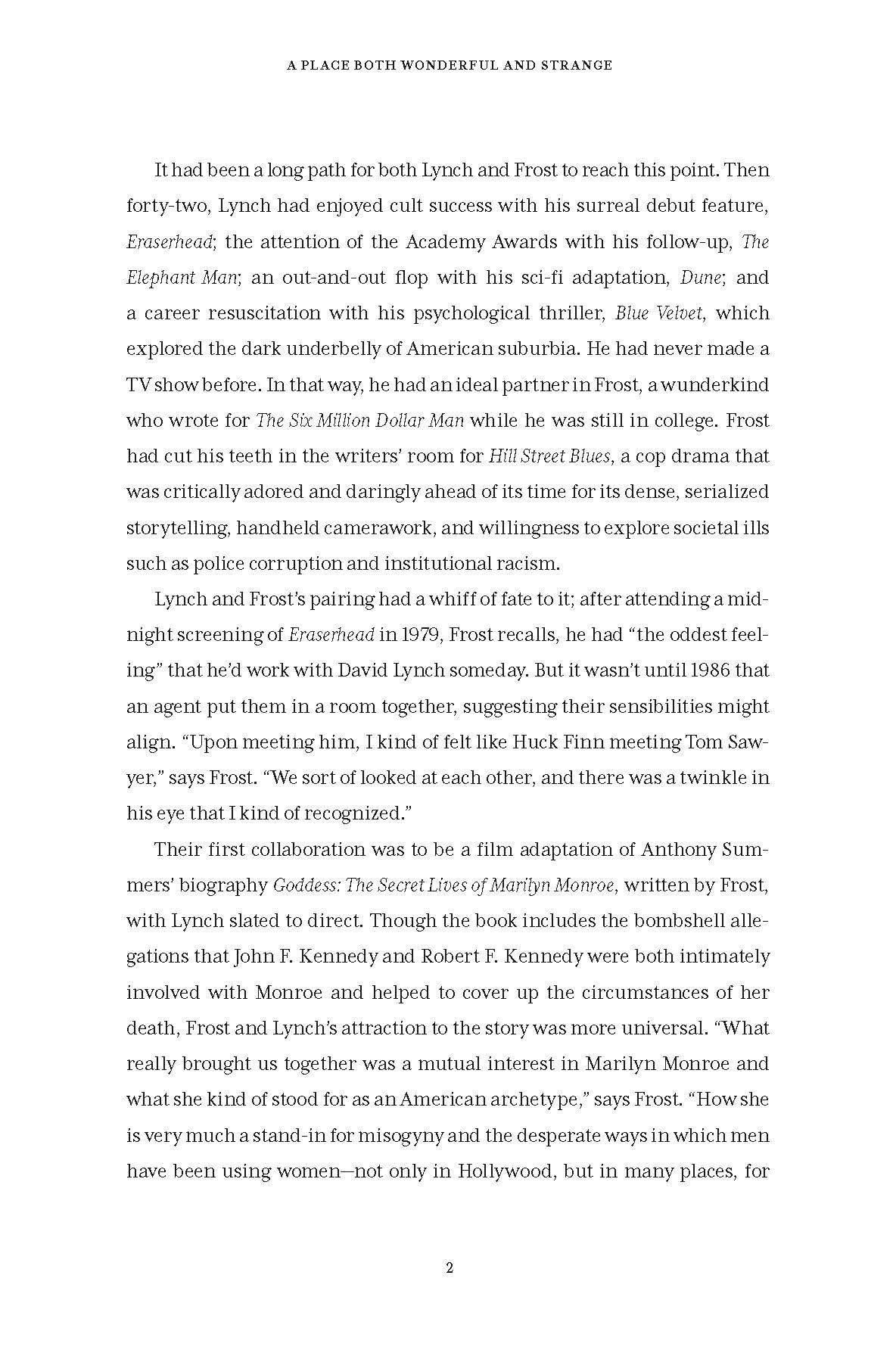 Beispielinhalt (Bild) A Place Both Wonderful and Strange