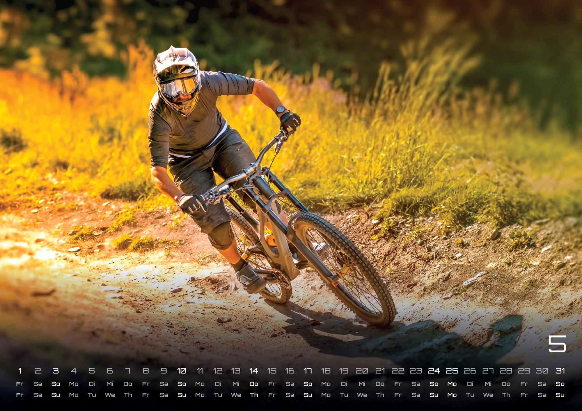 Beispielinhalt (Bild) MTB | Mountainbike - 2026 - Kalender DIN A3
