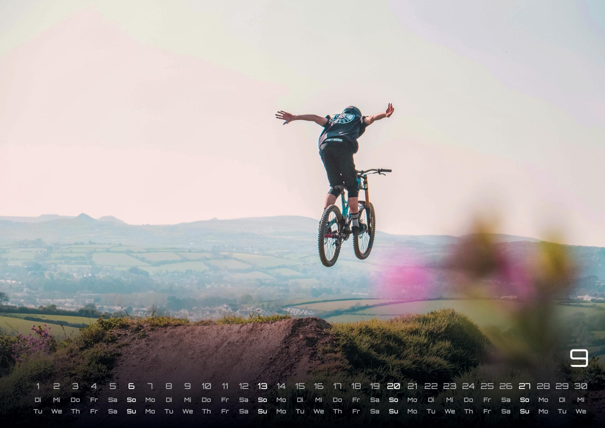 Beispielinhalt (Bild) MTB | Mountainbike - 2026 - Kalender DIN A3