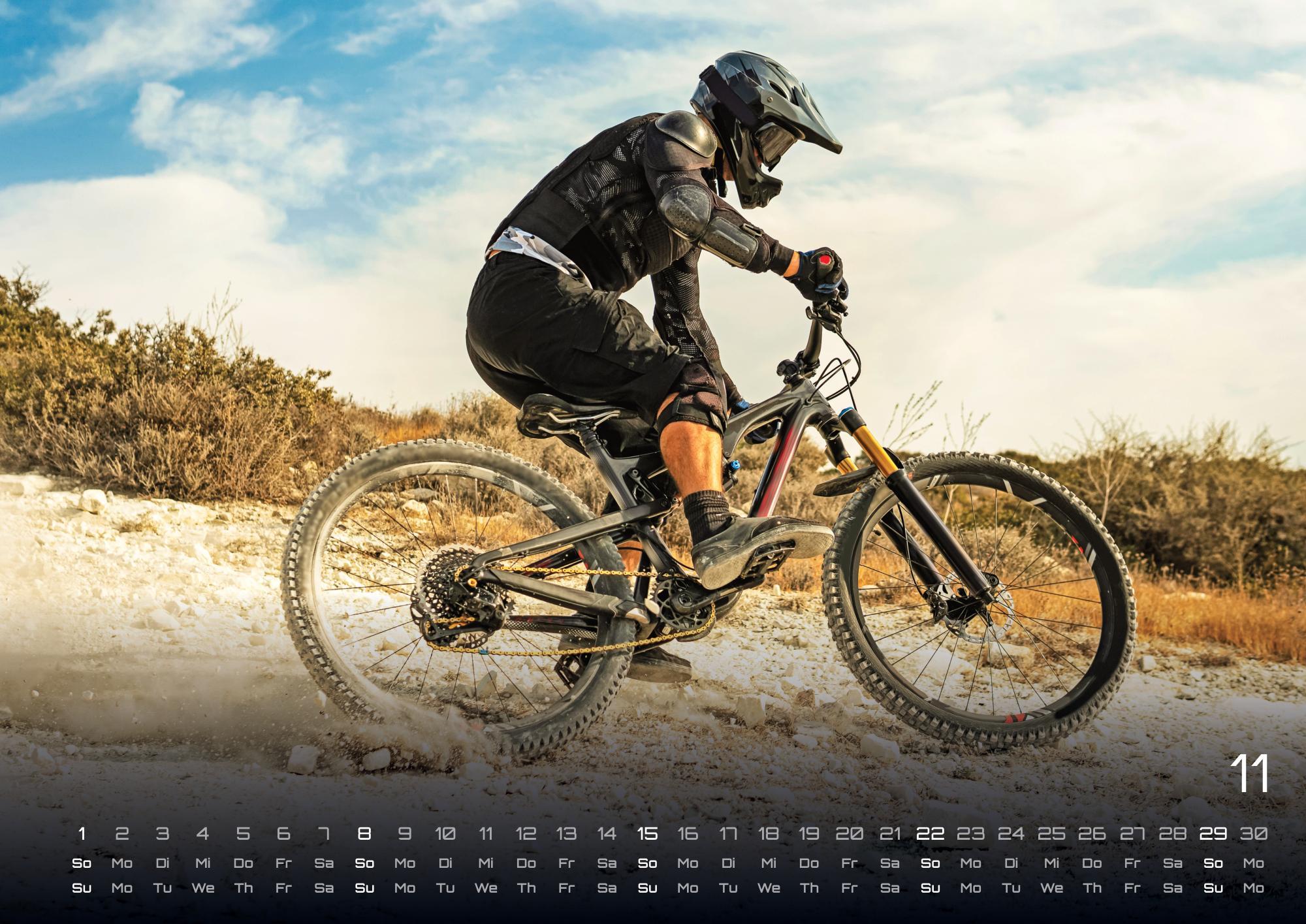 Beispielinhalt (Bild) MTB | Mountainbike - 2026 - Kalender DIN A3
