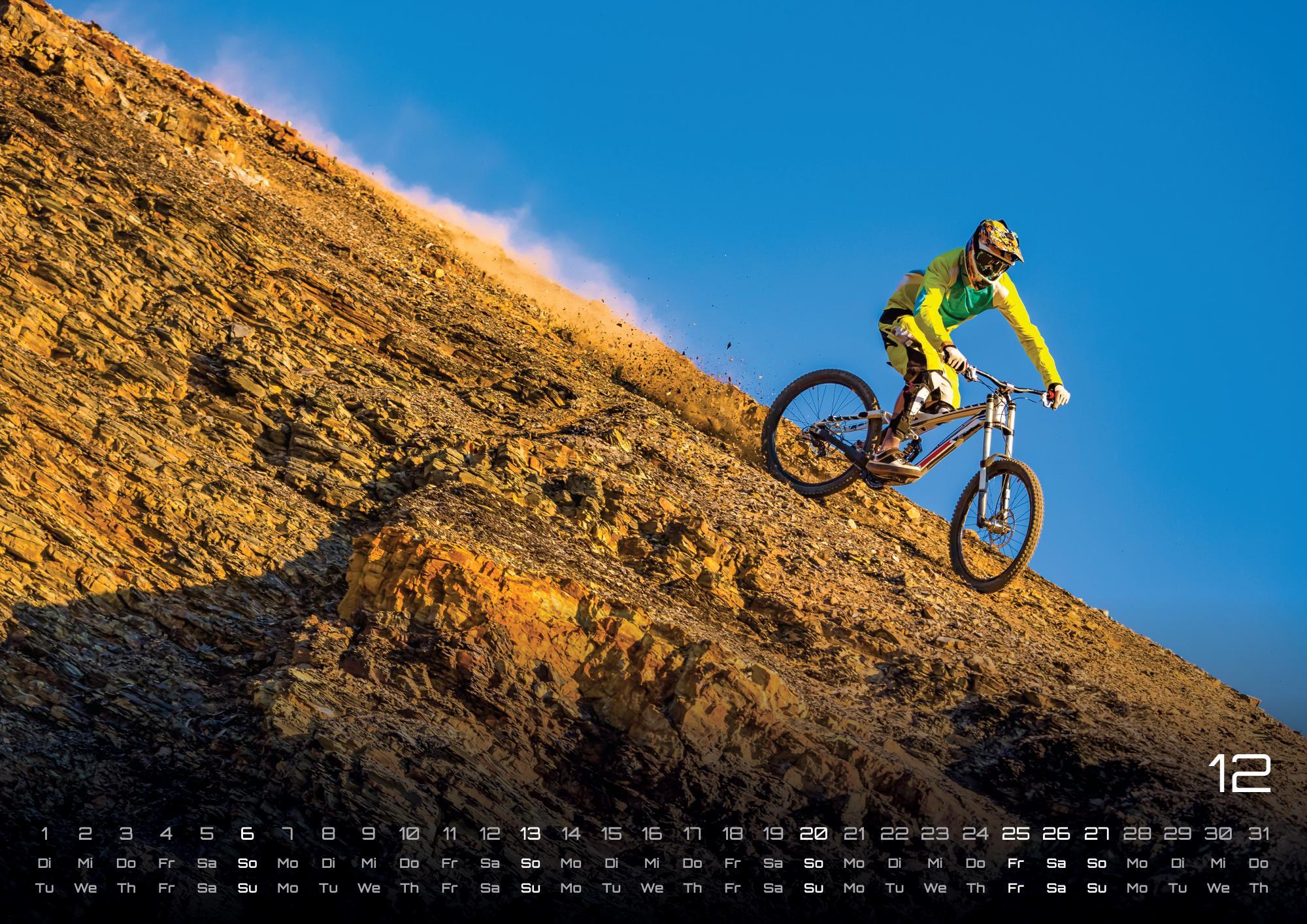 Beispielinhalt (Bild) MTB | Mountainbike - 2026 - Kalender DIN A3