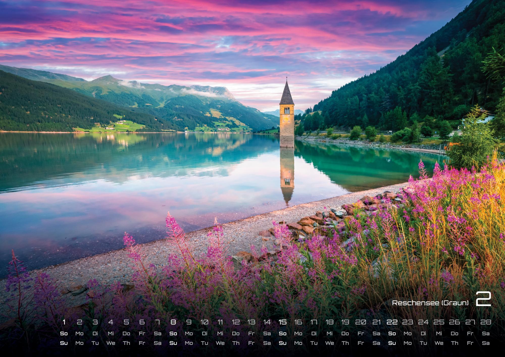 Beispielinhalt (Bild) Südtirol - eine Reise durch bezaubernde Landschaften - 2026 - Kalender DIN A2