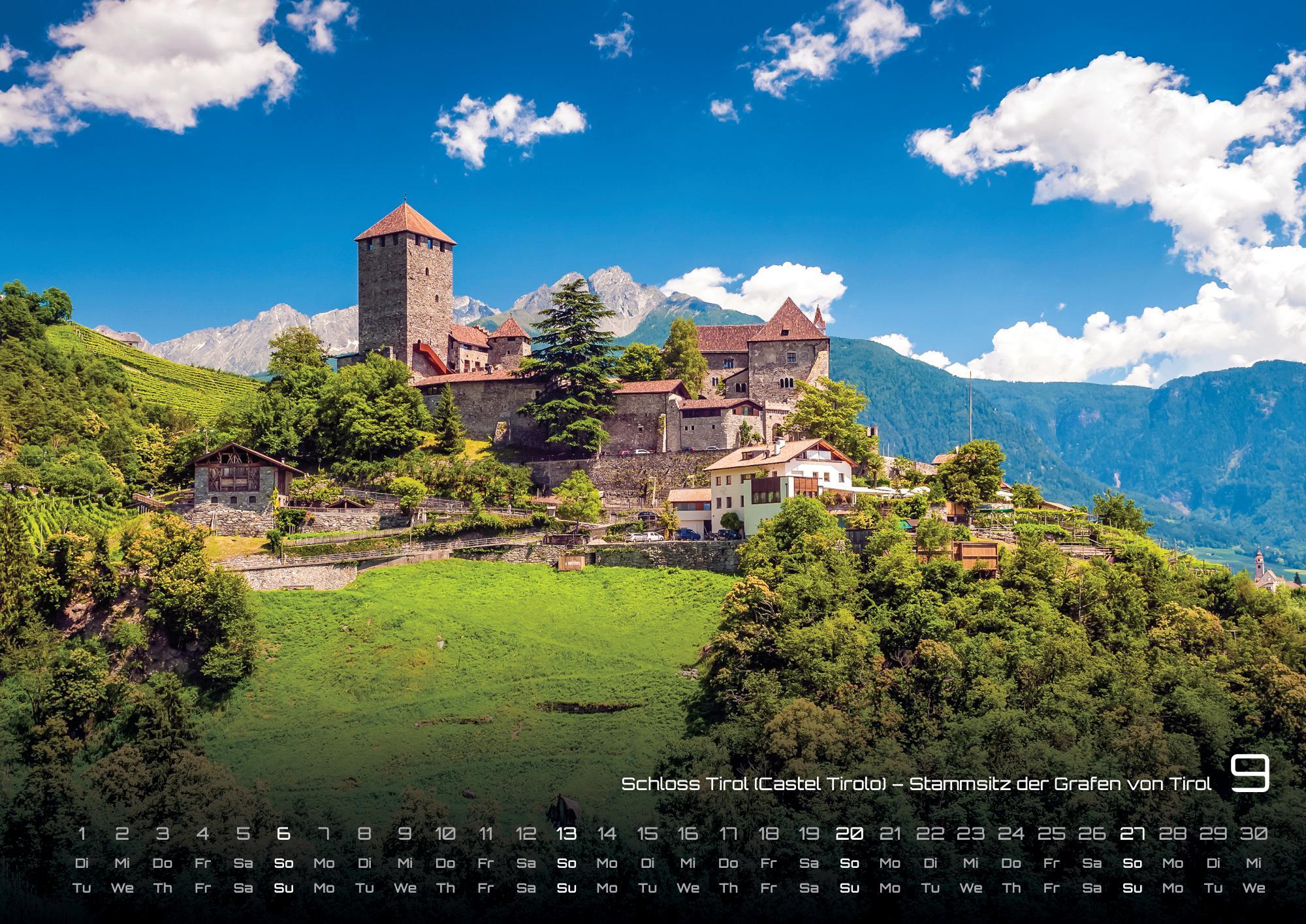 Beispielinhalt (Bild) Südtirol - eine Reise durch bezaubernde Landschaften - 2026 - Kalender DIN A3